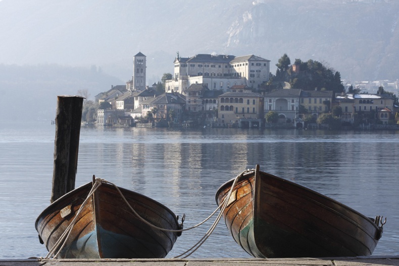 lake orta villas, san giulio island, italian lake district