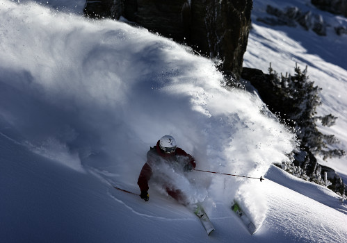 les-arcs-1950, family skiing on-piste