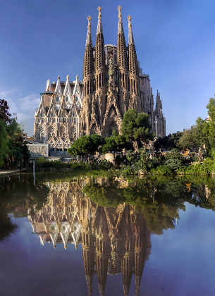 Sagrada Familia cathedral in Barcelona