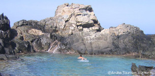 dubai, swimming in a natural rock pool, kayaking eagle beach