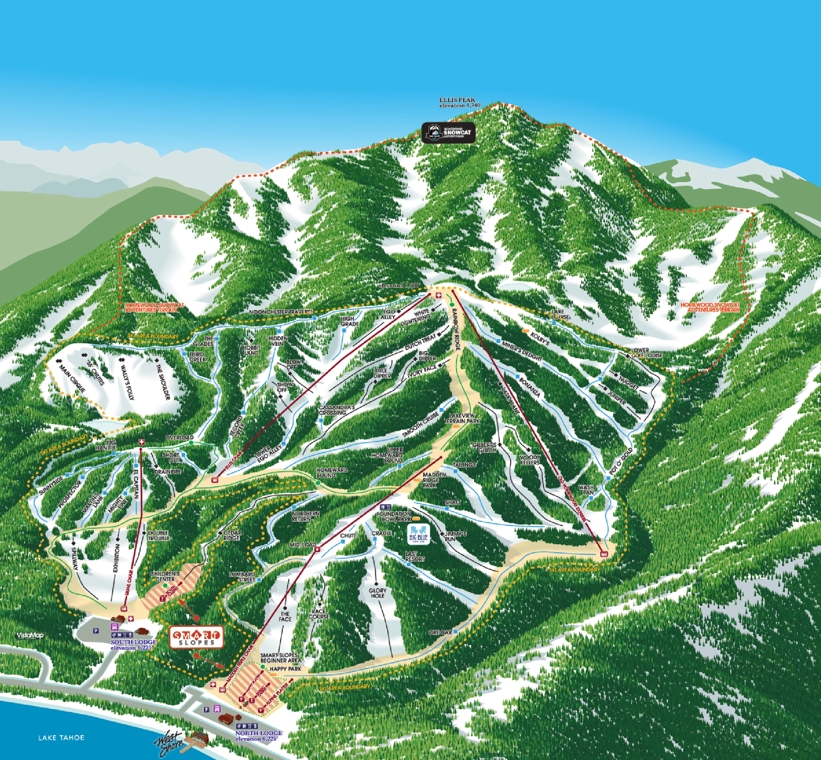 Piste map for Homewood