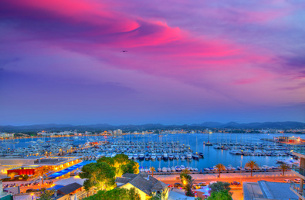 view from san antonio villa looking on to the marina